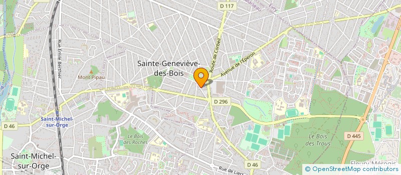 localisation de l'entreprise MONSIEUR GILLES HACIA à SAINTE-GENEVIEVE-DES-BOIS