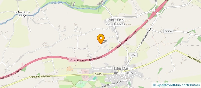 localisation de l'entreprise MONSIEUR GILLES HAMEL  SOULEUVRE EN BOCAGE