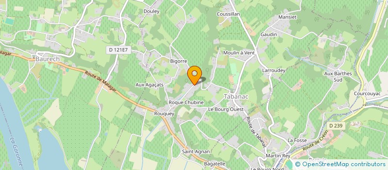 localisation de l'entreprise MONSIEUR GILLES HEBRARD  TABANAC