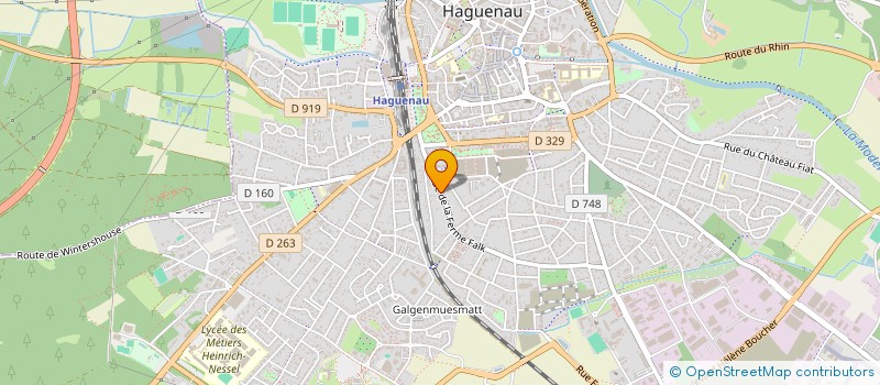 localisation de l'entreprise MONSIEUR GILLES HEINRICH  HAGUENAU