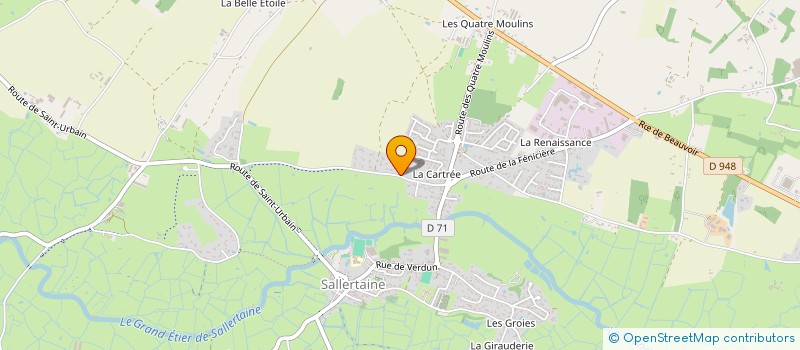 localisation de l'entreprise MONSIEUR GILLES HELBERT à SALLERTAINE