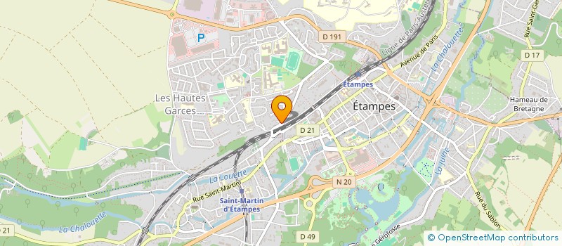 localisation de l'entreprise MONSIEUR GILLES HELLOUIN DE MENIBUS à ETAMPES