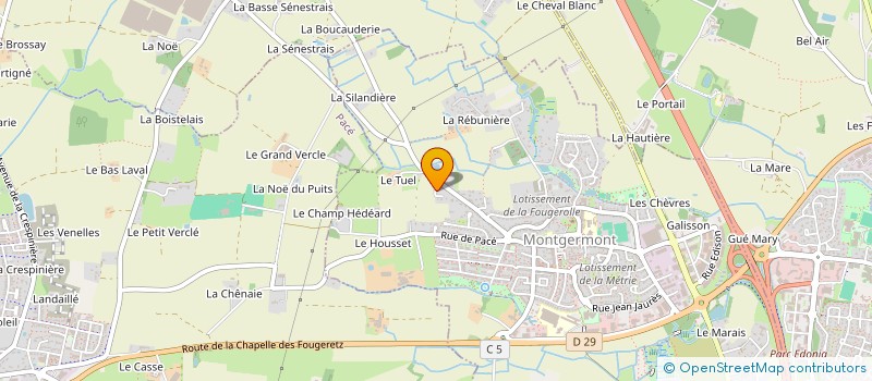 localisation de l'entreprise MONSIEUR GILLES HENRI MARIE FOLLEA  MONTGERMONT