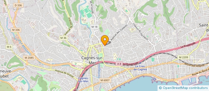 localisation de l'entreprise MONSIEUR GILLES HENRI VINCENT VUAGNOUX  CAGNES-SUR-MER
