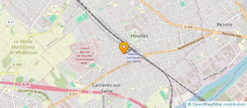 localisation de l'entreprise MONSIEUR GILLES HENRY à HOUILLES