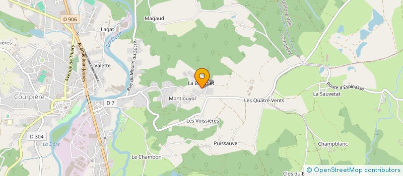 localisation de l'entreprise MONSIEUR GILLES HERRIER à COURPIERE