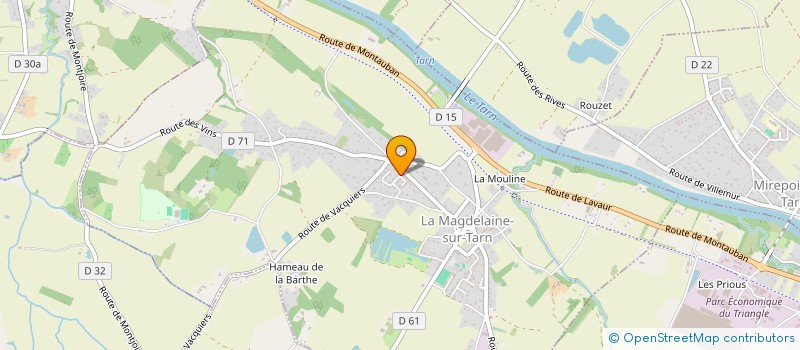 localisation de l'entreprise MONSIEUR GILLES HETREUX  LA MAGDELAINE-SUR-TARN