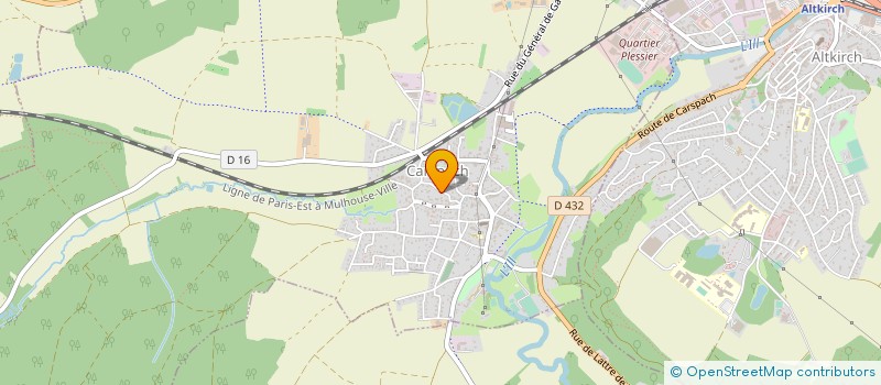 localisation de l'entreprise MONSIEUR GILLES HOHLER  HAUSGAUEN