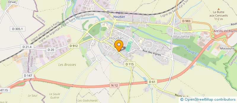 localisation de l'entreprise MONSIEUR GILLES HOTTOT  HOUDAN