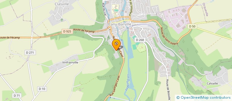 localisation de l'entreprise MONSIEUR GILLES HUE  CANY-BARVILLE