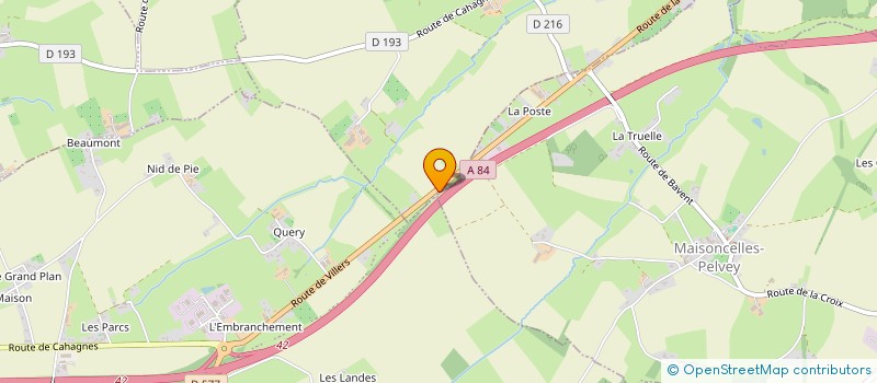 localisation de l'entreprise MONSIEUR GILLES HUE  TRACY-BOCAGE