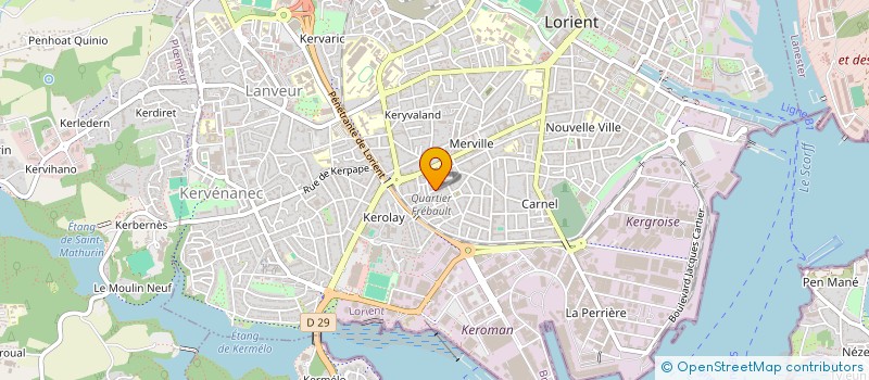 localisation de l'entreprise MONSIEUR GILLES HULIN à LORIENT