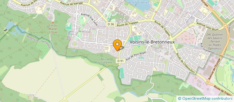 localisation de l'entreprise MONSIEUR GILLES HURTEAU  VOISINS-LE-BRETONNEUX