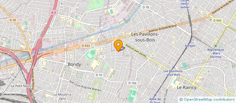 localisation de l'entreprise MONSIEUR GILLES IZZI  BONDY