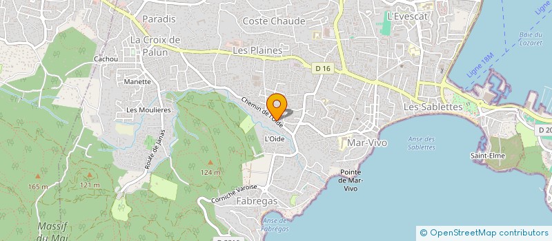 localisation de l'entreprise MONSIEUR GILLES JACKY SEVIN  LA SEYNE-SUR-MER