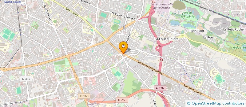 localisation de l'entreprise MONSIEUR GILLES JAMEUX à ANGERS
