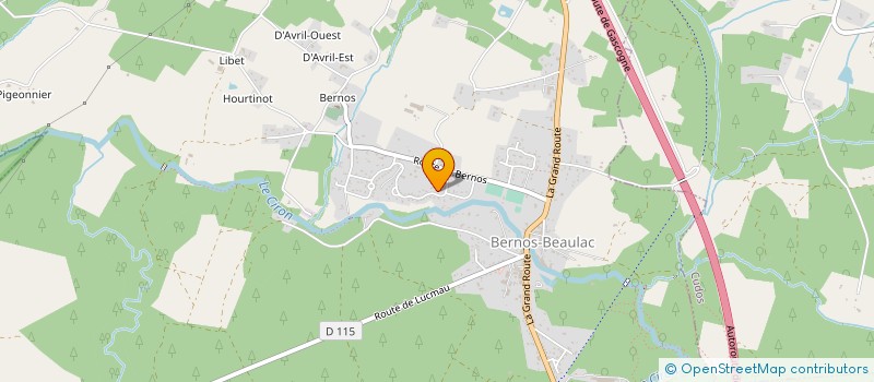 localisation de l'entreprise MONSIEUR GILLES JASINSKI  BERNOS BEAULAC