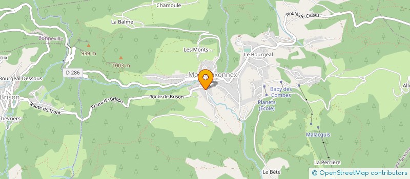 localisation de l'entreprise MONSIEUR GILLES JAUNEAU  MONT-SAXONNEX