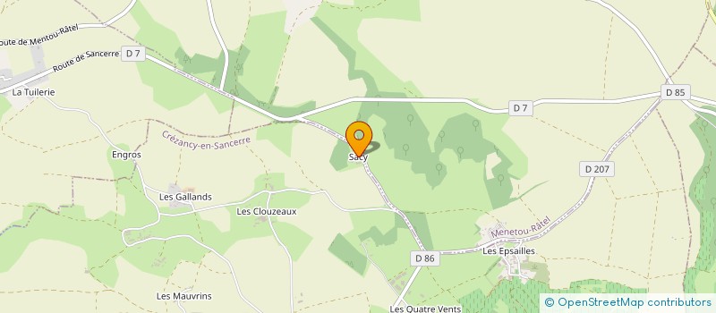 localisation de l'entreprise MONSIEUR GILLES JEAMPIERRE  CREZANCY-EN-SANCERRE