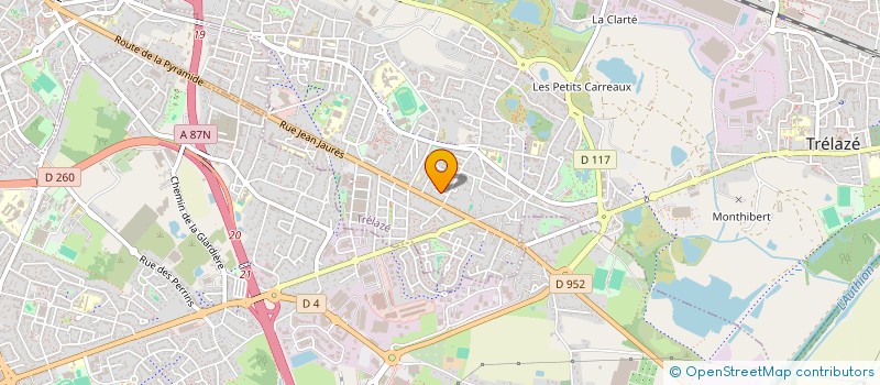 localisation de l'entreprise MONSIEUR GILLES JEAN-MARIE GROUSSARD  TRELAZE