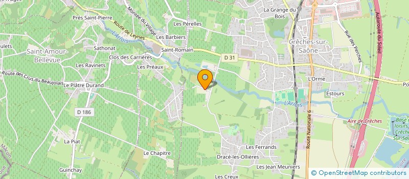 localisation de l'entreprise MONSIEUR GILLES JUILLARD  CRECHES-SUR-SAONE