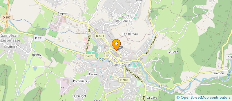 localisation de l'entreprise MONSIEUR GILLES KASTNER  SAINT-CERE