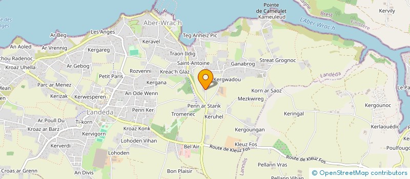 localisation de l'entreprise MONSIEUR GILLES KERDRAON  LANDEDA