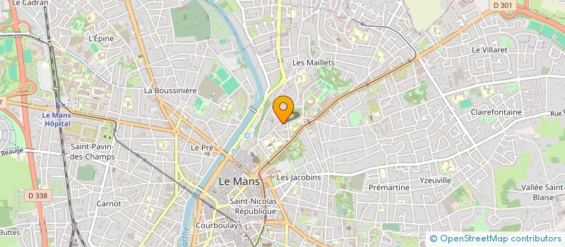 localisation de l'entreprise MONSIEUR GILLES KERVELLA à LE MANS