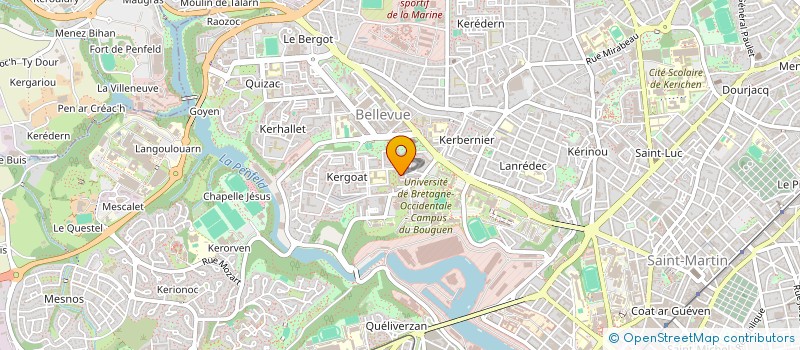 localisation de l'entreprise MONSIEUR GILLES KERVRANN à BREST