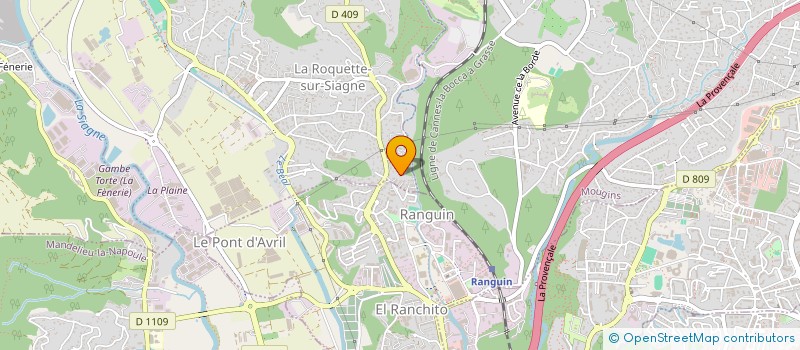 localisation de l'entreprise MONSIEUR GILLES KLEY  LA ROQUETTE-SUR-SIAGNE