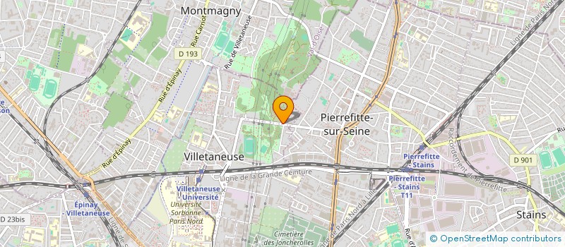 localisation de l'entreprise MONSIEUR GILLES KOM TATCHUENLIE à VILLETANEUSE