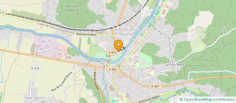 localisation de l'entreprise MONSIEUR GILLES KROWICKI à LA FERTE-SOUS-JOUARRE