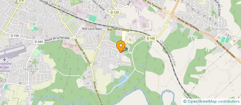 localisation de l'entreprise MONSIEUR GILLES LABARRIERE  DAX