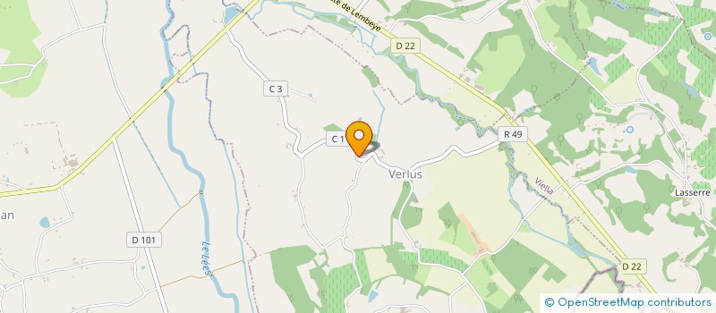 localisation de l'entreprise MONSIEUR GILLES LABROUCHE  CAUMONT