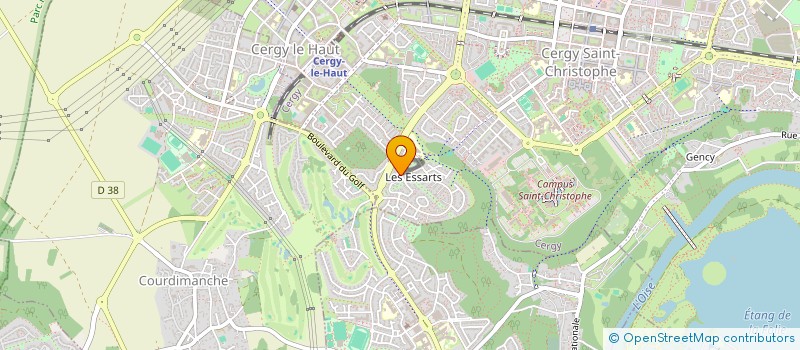 localisation de l'entreprise MONSIEUR GILLES LADISLAS à CERGY