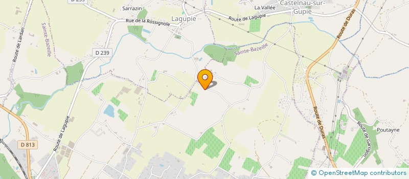 localisation de l'entreprise MONSIEUR GILLES LAGAUZERE  SAINTE-BAZEILLE