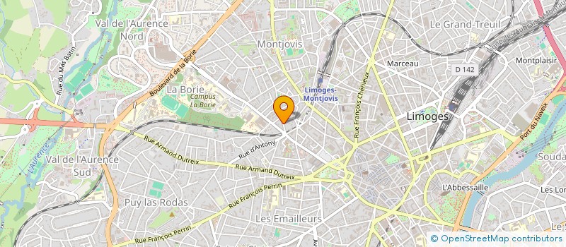 localisation de l'entreprise MONSIEUR GILLES LAGEDAMON à LIMOGES