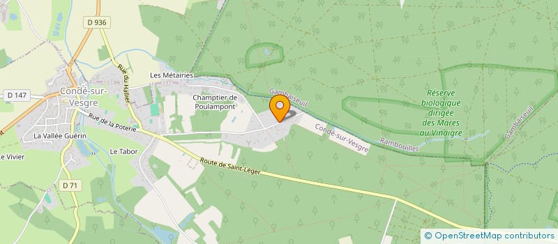 localisation de l'entreprise MONSIEUR GILLES LAHAYE  CONDE-SUR-VESGRE