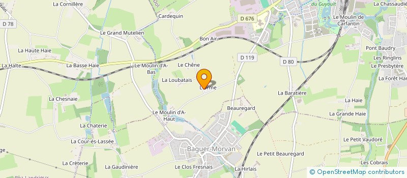 localisation de l'entreprise MONSIEUR GILLES LAMBERT  SAINT-BROLADRE