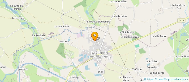 localisation de l'entreprise MONSIEUR GILLES LANGLAIS  LA BAUSSAINE