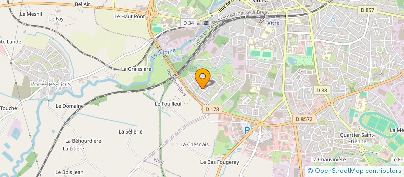 localisation de l'entreprise MONSIEUR GILLES LANGLOIS  VITRE