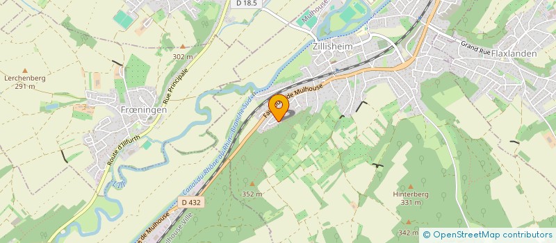 localisation de l'entreprise MONSIEUR GILLES LARA  ZILLISHEIM