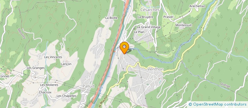 localisation de l'entreprise MONSIEUR GILLES LARCHEVEQUE  VENTHON