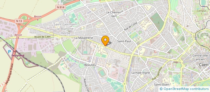 localisation de l'entreprise MONSIEUR GILLES LARONCHE à CAEN