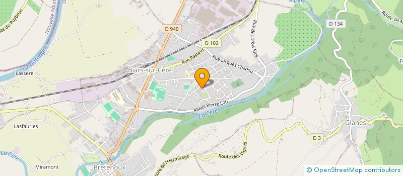 localisation de l'entreprise MONSIEUR GILLES LARUE  BIARS-SUR-CERE