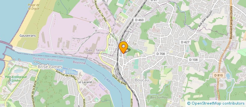 localisation de l'entreprise MONSIEUR GILLES LASSABE  BOUCAU