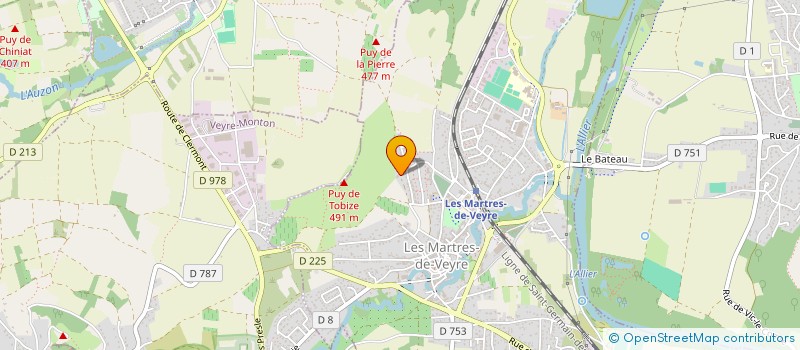 localisation de l'entreprise MONSIEUR GILLES LASSALAS  LES MARTRES-DE-VEYRE