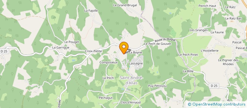 localisation de l'entreprise MONSIEUR GILLES LASSERRE à MARCILLAC-SAINT-QUENTIN