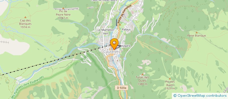 localisation de l'entreprise MONSIEUR GILLES LATOUR  CAUTERETS