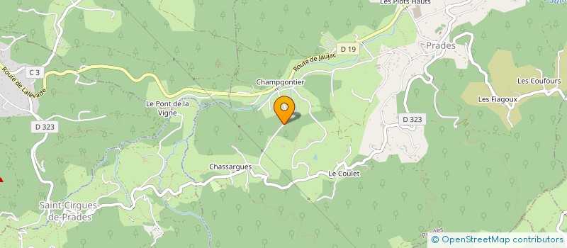 localisation de l'entreprise MONSIEUR GILLES LAURENT  PRADES